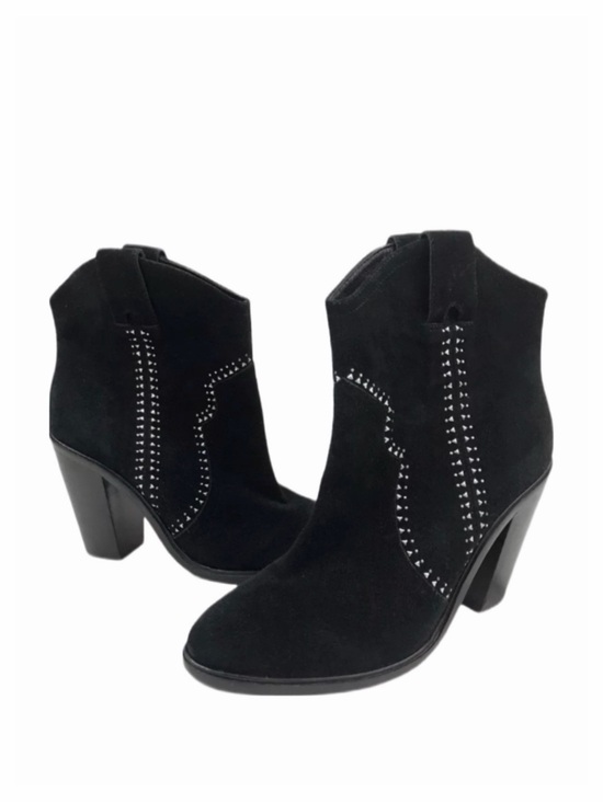 Joie Shoes - JOIE Monte Black Suede Studded Ankle Boots US 7 EU 38 Heeled Ankle Boots
